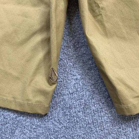 Volcom Shorts Mens S Small Latte Cotton Blend Frickin Modern Stretch Walking - Picture 9 of 14